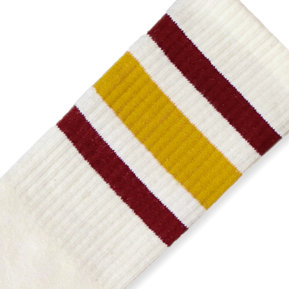 SOCCO Naturals | Cardinal Red & Brass Stripes: S/M