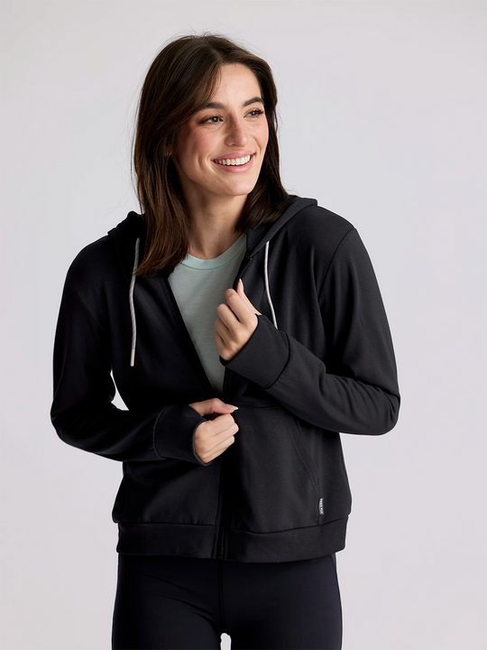 Women's Bamboo Lightweight Fleece Zip Hoodie