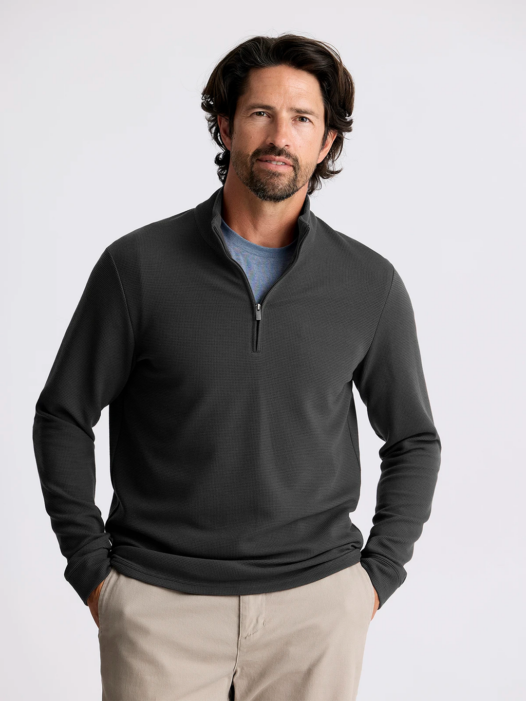 Men's Waffle Quarter Zip