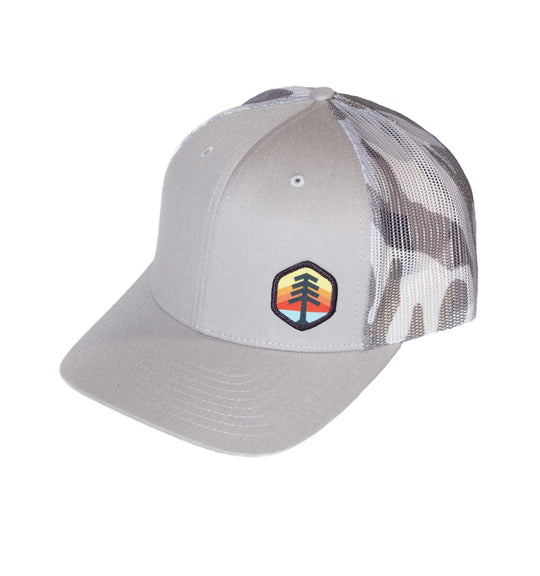 DavProCo Trucker Hat (Gray Camo): Silver / Grey Camo