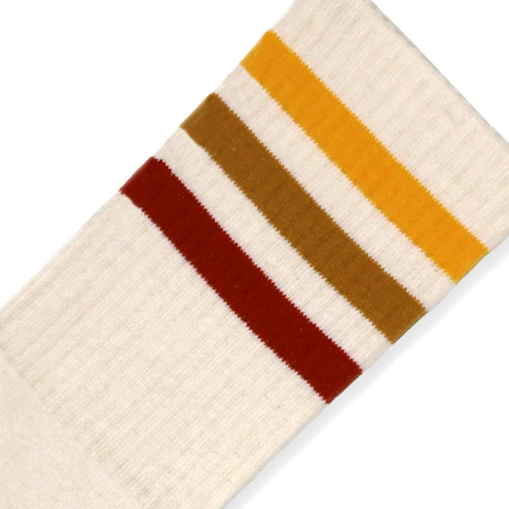 SOCCO Naturals | Sunset Stripes: Natural / Crew / S/M