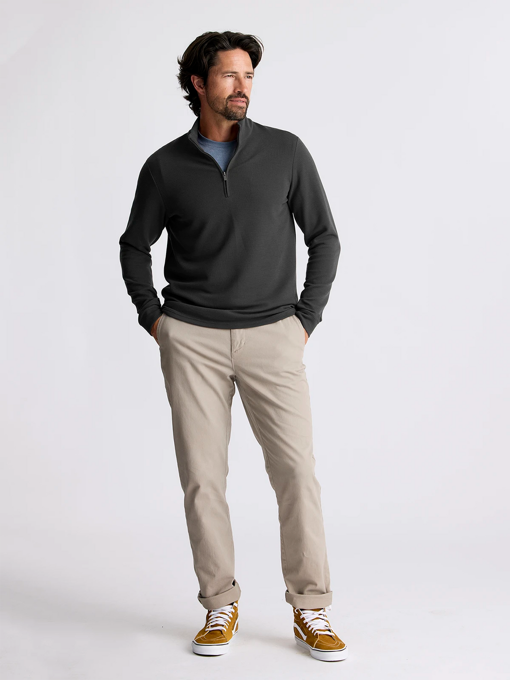 Men's Waffle Quarter Zip