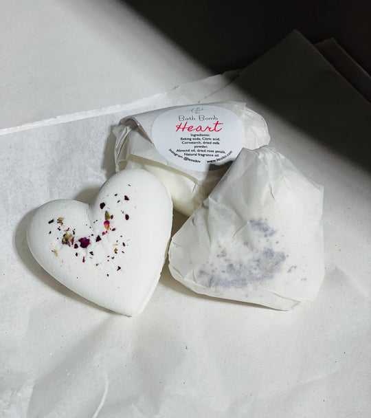 Organic Rose Heart Bath Bomb, Valentine’s Day: Paper packaging - Davidson Provision Co.