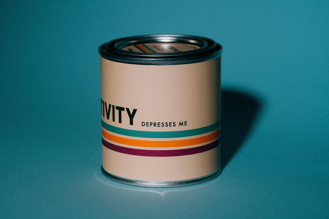 Positivity Retro Stripe | Funny Candles - Davidson Provision Co.