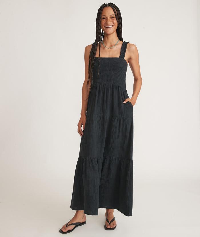 Selene Smocked Tiered Maxi Dress - Davidson Provision Co.