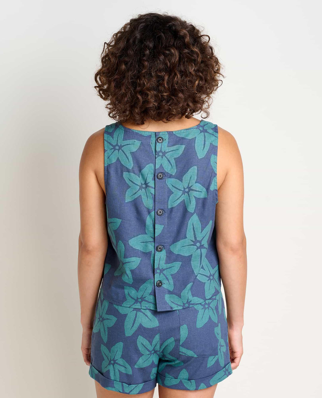 Taj Hemp Button Back Tank II - Davidson Provision Co.