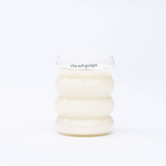 You are golden • wiggle collection • clear 9 oz soy candle - Davidson Provision Co.