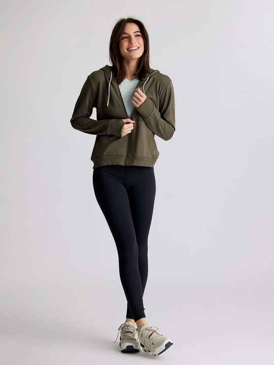 Women's Bamboo Lightweight Fleece Zip Hoodie