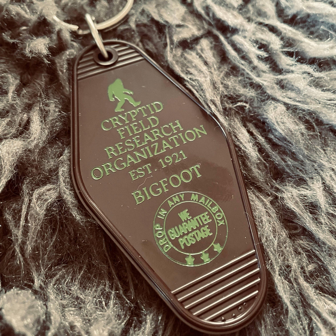 Motel Key Fob - Cryptid Field Research Org. (Bigfoot) - Davidson Provision Co.