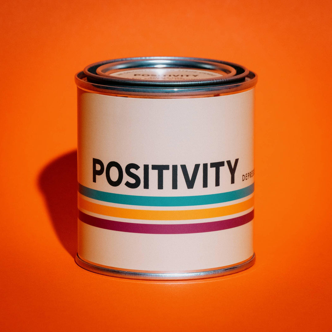 Positivity Retro Stripe | Funny Candles - Davidson Provision Co.